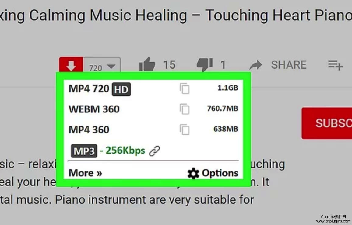 方法一:使用chrome扩展程序:“YouTube Video Downloader”(YouTube视频下载器)