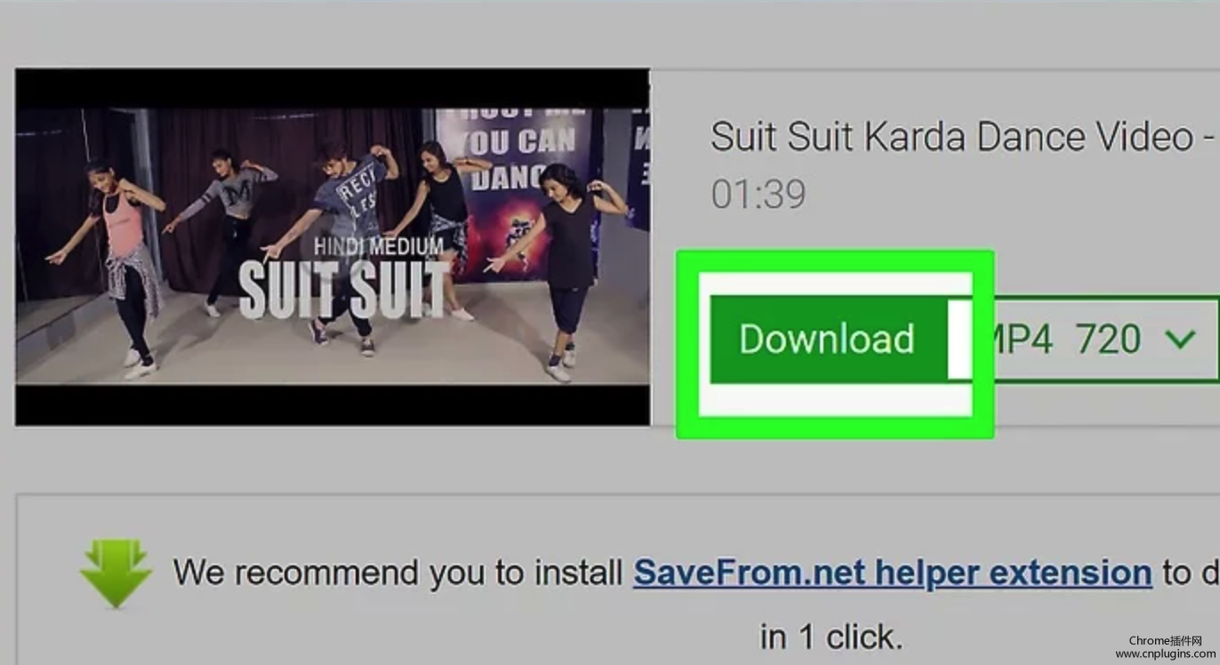 方法三:利用在线网站Savefrom.net下载youtube视频