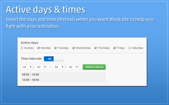 Block site：屏蔽指定网站并自动跳转插件图片