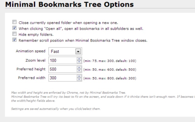 Minimal Bookmarks Tree插件图片