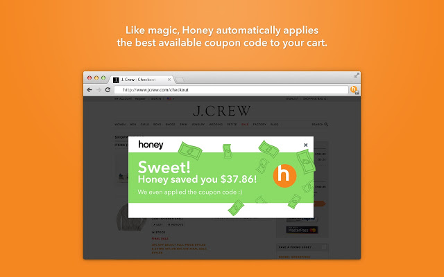 Honey - 自动寻找优惠券和促销码 Chrome插件图片