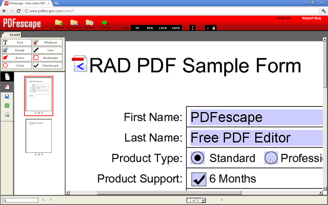 PDFescape Free PDF Editor插件图片