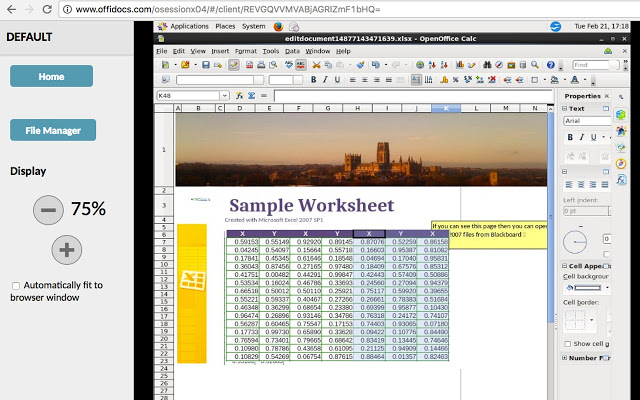 OpenOffice Excel在线为xls电子表格插件图片