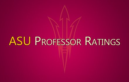 ASU Professor Ratings v3.2.2