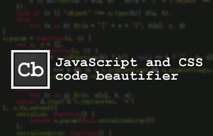 JavaScript and CSS Code Beautifier v3.3.4