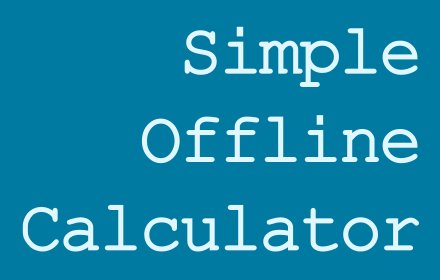 Simple Offline Calculator v0.6.1