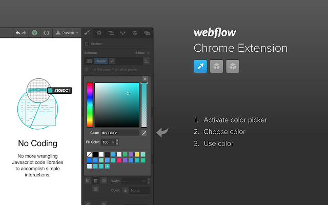 Webflow Chrome Extension v0.2.0插件图片