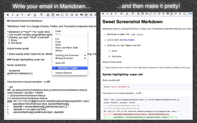 Markdown编辑器-Markdown Here Chrome插件图片
