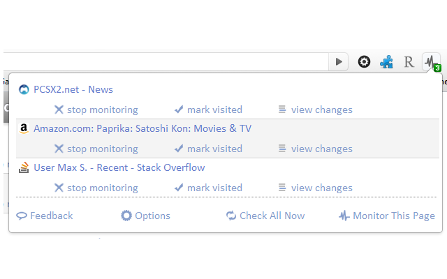 Page Monitor Chrome插件图片