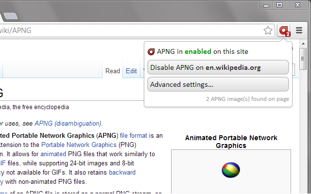 APNG - 在谷歌Chrome浏览器支持动画PNG图像插件图片