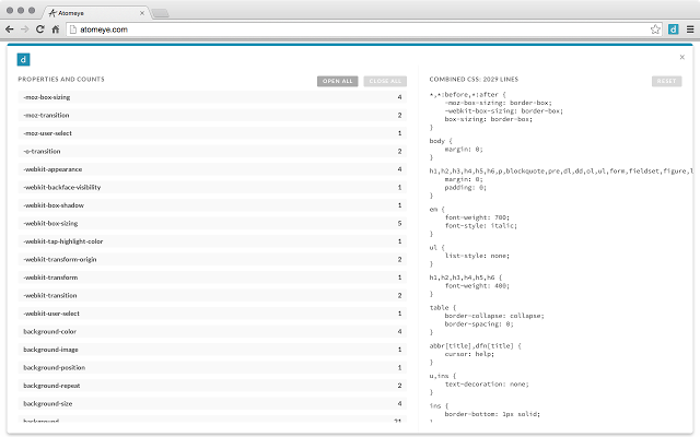 CSS Dig Chrome插件图片