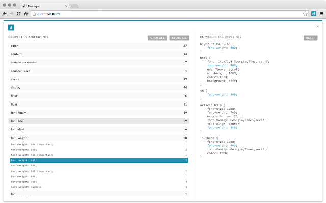 CSS Dig Chrome插件图片