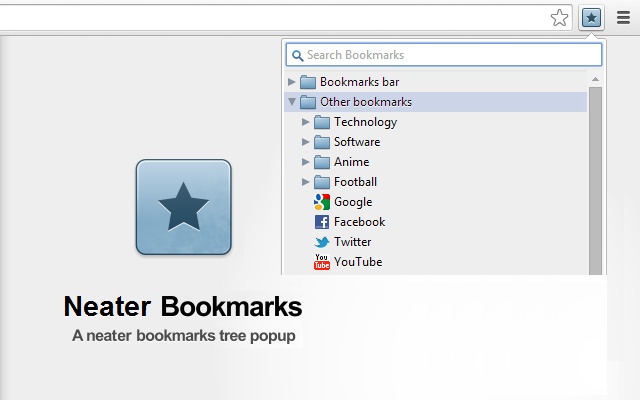 Neater Bookmarks:一个整洁的树型书签插件插件图片