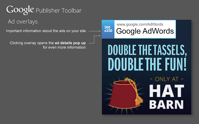 Chrome浏览器广告管理器：Google Publisher Toolbar Chrome插件图片