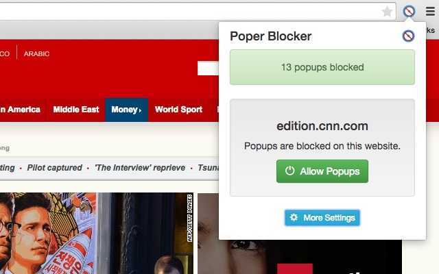 Poper Blocker：屏蔽弹窗式广告插件图片