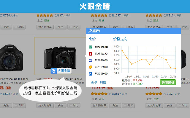 如意淘：同款比价，价格曲线，降价提醒 Chrome插件图片