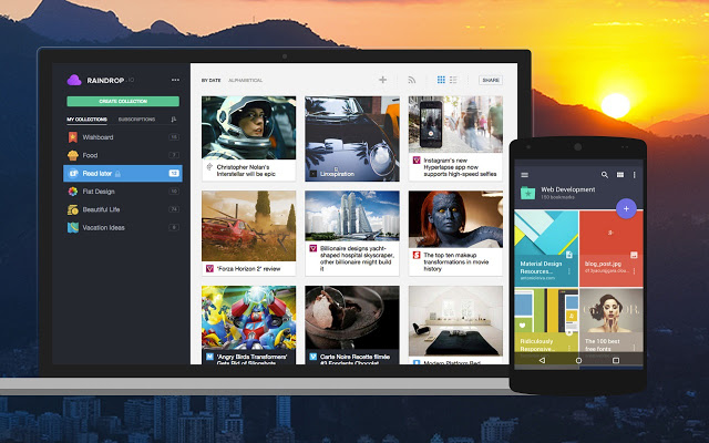 Raindrop.io：一款书签管理工具插件图片