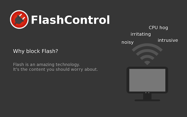控制flash player播放的chrome插件：FlashControl插件图片