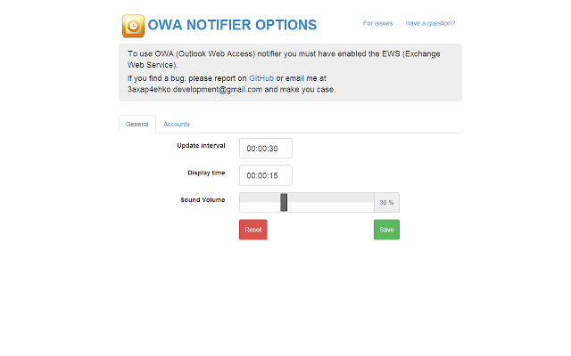 Outlook Web Access notifier插件图片