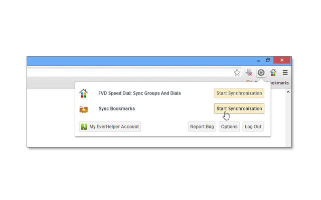 EverSync  - 同步书签，备份收藏夹 Chrome插件图片