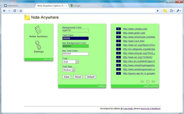 Note Anywhere：便利贴插件 Chrome插件图片