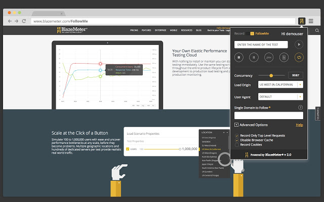 BlazeMeter:脚本录制工具 Chrome插件图片