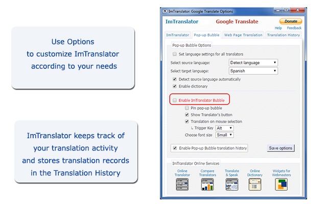 ImTranslator - 谷歌在线翻译插件插件图片