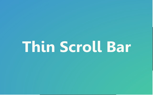 Thin Scroll Bar插件图片