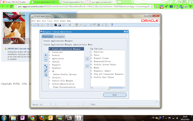 Oracle EBS R12&11i Enablement for Chrome Chrome插件图片