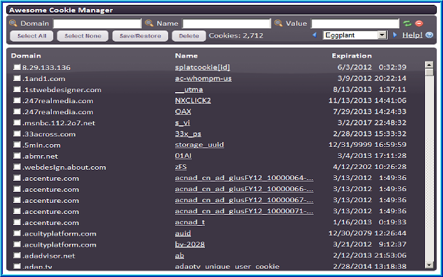 Awesome Cookie Manager (Beta2)插件图片
