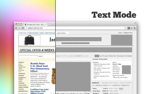 Text Mode Chrome插件图片