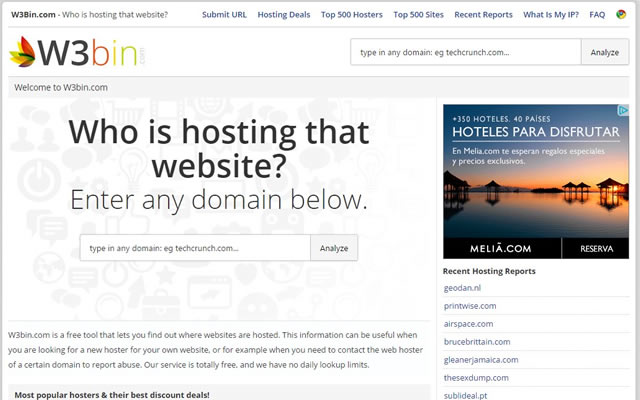 W3bin.com - Who is hosting that website?插件图片