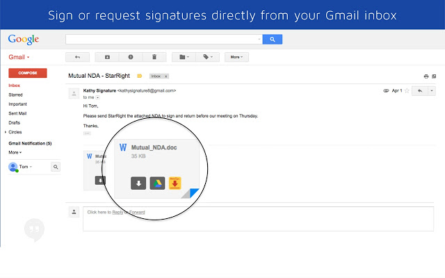 DocuSign - Sign Documents for Free Chrome插件图片