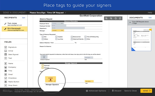 DocuSign - Sign Documents for Free Chrome插件图片