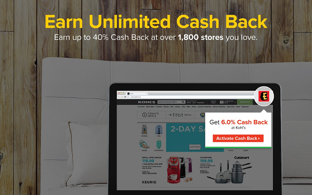 Ebates Cash Back - 购物返现插件 Chrome插件图片