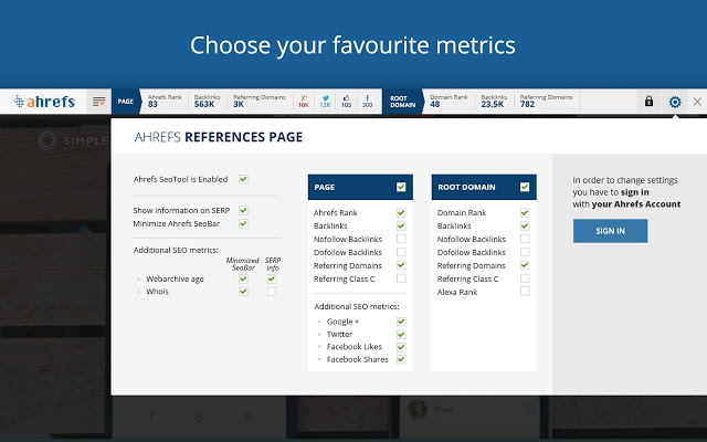 Ahrefs SEO Toolbar插件图片