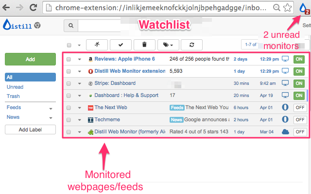 Distill Web Monitor插件图片