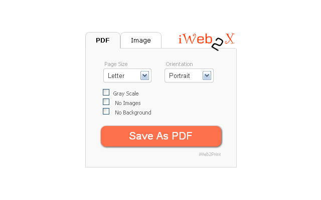 iWeb2x - URL to PDF & Image Chrome插件图片