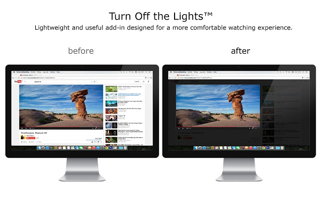 Turn Off the Lights - 关灯看视频 Chrome插件图片