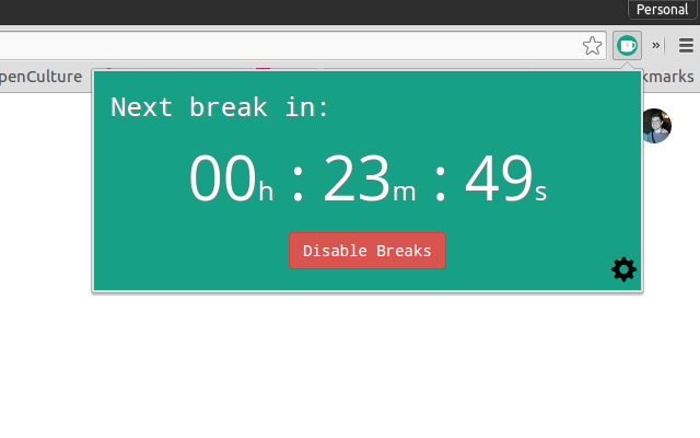 定时提醒休息的谷歌浏览器插件：Break Timer插件图片