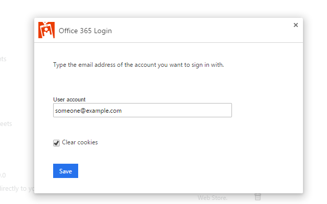 Office 365 Login Chrome插件图片