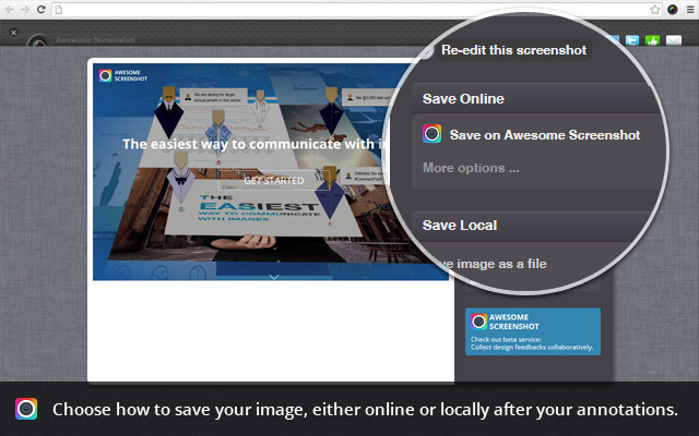 Awesome Screenshot - 网页截图、注释&批注插件图片