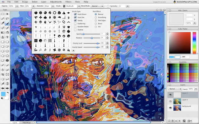 Sumo Paint：绘画和图像编辑处理应用 Chrome插件图片