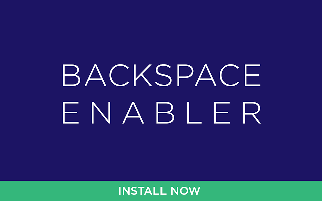Backspace Enabler for Google Chrome插件图片