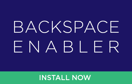 Backspace Enabler for Google Chrome