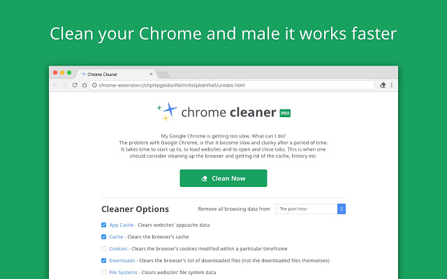 Chrome Cleaner Pro - 浏览器清理 Chrome插件图片