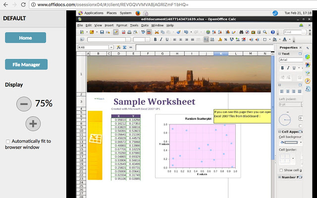 OpenOffice Excel在线为xls电子表格插件图片