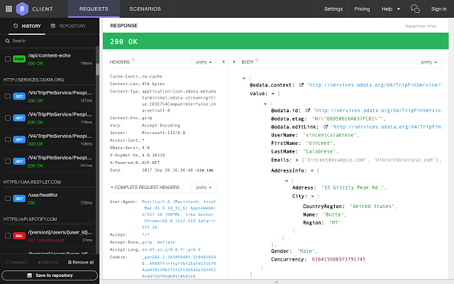 Restlet Client - REST API测试 Chrome插件图片