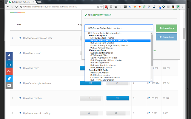 SEO Review Tools for Chrome!插件图片