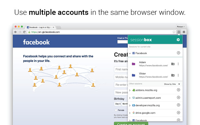 SessionBox - Free multi login to any website Chrome插件图片